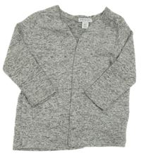 Šedo-bílo-černý melírovaný úpletový cardigan PRIMARK