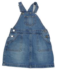 Modré riflové laclové šaty Denim Co.