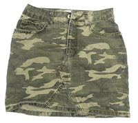Army riflová sukně New Look