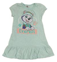 Tyrkysovo-šedé pruhované bavlněné šaty s Everest Nickelodeon