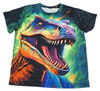 Zeleno-barevné tričko s dinosaurem