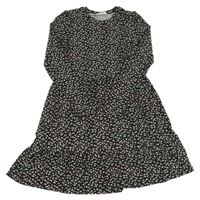 Černé květované šaty Primark