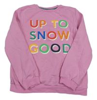 Růžová mikina s nápisem George