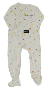 Nové - Bílý overal s obrázky Dunnes