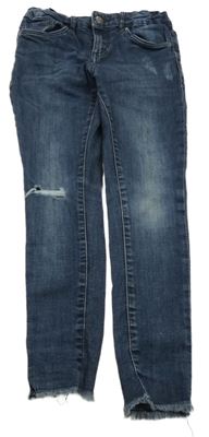 Tmavomodré skinny rifle s prošoupáním Pepperts