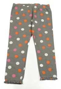 Šedé melírované puntíkaté legíny Mothercare