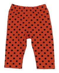 Černé puntíkaté crop legíny