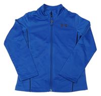 Modrá sportovní propínací funkční mikina s logem Under Armour