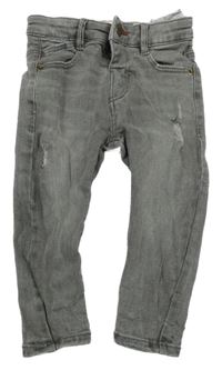 Šedé skinny rifle s prošoupáním Zara
