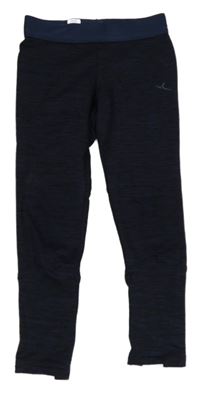 Tmavomodré sportovní funkční legíny Decathlon