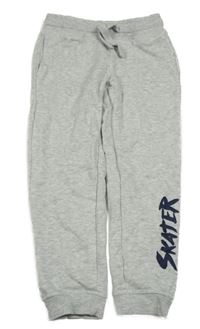 Šedé melírované tepláky s nápisem Lupilu