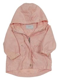 Světlerůžová šusťáková jarní parka s kapucí Reserved