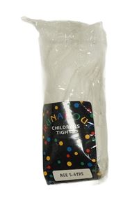 Nové - smetanové vzorované punčocháče 