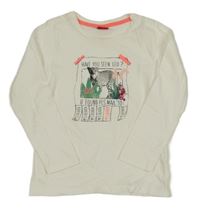 Bílé triko s leopardem S. Oliver