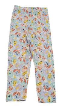 Barevné vzorované legíny s leopardy 