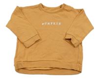 Pomerančová mikina s nápisem George