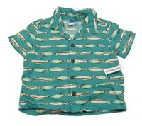 Nové - zelená košile s rybami Old Navy