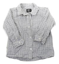 Bílo-modrá kostkovaná košile H&M