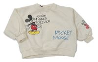 Smetanová mikina s Mickeym Zara