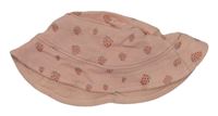 Růžový bavlněný klobouk s jahodami F&F