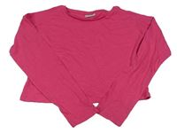 Růžové crop triko Matalan