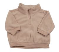 Starorůžová fleecová mikina H&M