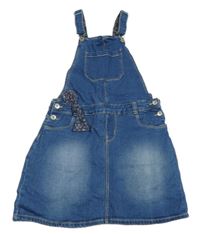 Modrá riflová laclová sukně s mašlí Vertbaudet