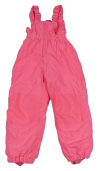 Neonově růžové šusťákové laclové oteplovačky Kiki&Koko