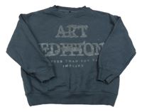 Tmavošedá mikina s nápisy Zara