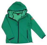 Zelená thermo propínací mikina s kapucí Trollkids