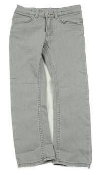 Světlešedé skinny rifle H&M