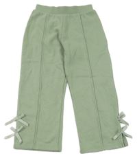 Zelené široké tepláky s mašlemi River Island