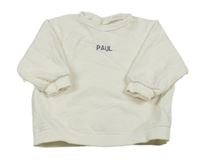 Smetanová mikina s nápisem Zara