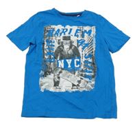 Modré tričko s opicí C&A