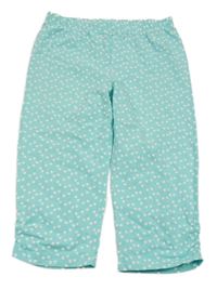 Světlemodré puntíkaté crop legíny Yigga