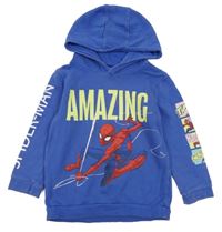 Modrá mikina se Spidermanem a kapucí George