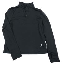Černá sportovní crop mikina Primark