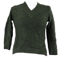 Dámský khaki crop svetr M&S