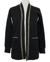 Dámský černý svetrový cardigán s řetízkem River Island 