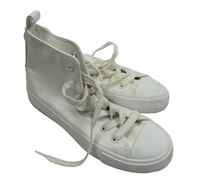 Dámské bílé koženkové kotníkové tenisky Primark vel. 38