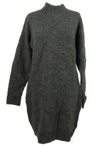 Dámské šedé svetrové vlněné šaty Superdry 