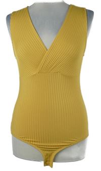 Dámské okrové žebrované body