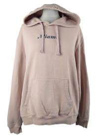 Dámská světlerůžová mikina s nápisem a kapucí Matalan 