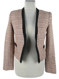Dámský růžovo-černý melírovaný sakový cardigán H&M