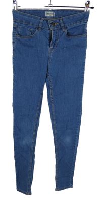 Dámské modré skinny rifle Kiabi vel. 32