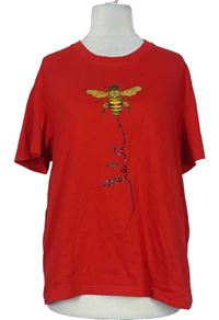 Dámské červené tričko s včelkou 