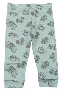 Světlemodré pyžamové kalhoty s obrázky Disney