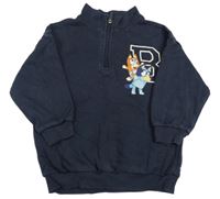 Tmavomodrá mikina s Bluey