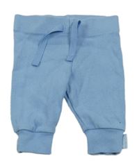 Světlemodré žebrované lehké tepláky Primark