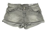 Nové - světlešedé riflové kraťasy Y.F.K.